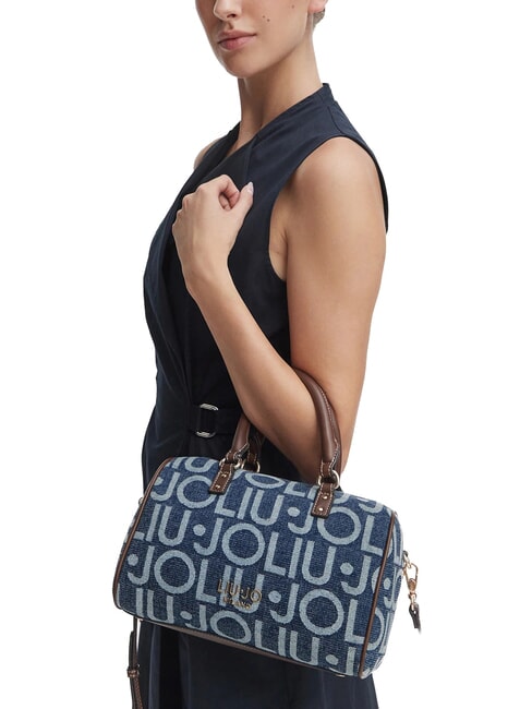 EVRIM Handtasche mit Schulterriemen blauer Denim - Damentaschen