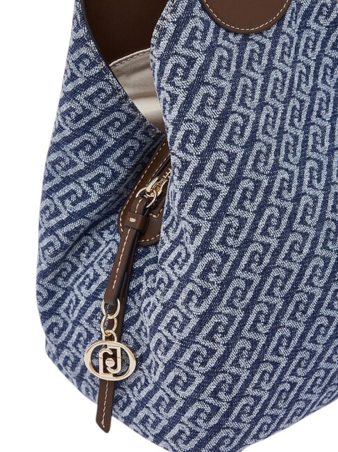 FAIZA Umh&auml;ngetasche blauer Denim - Damentaschen
