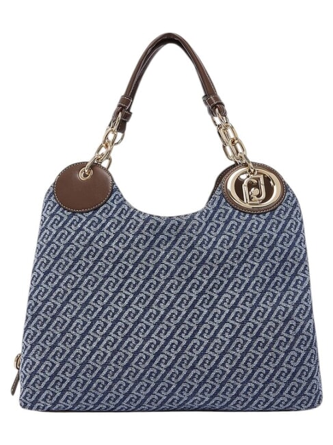 FAIZA Umh&auml;ngetasche blauer Denim - Damentaschen
