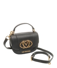 LOVE MOSCHINO OVAL FRIEZE Mini-Schultertasche Schwarz - Damentaschen - 2
