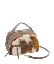 BORBONESE B-GALLERY Handtasche mit Schulterriemen nat&uuml;rlich/asche/kakao - Damentaschen - 2