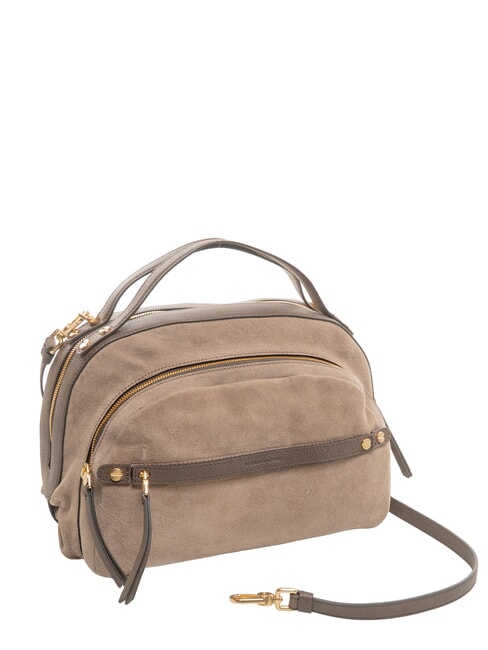 B-GALLERY Handtasche mit Schulterriemen Asche/Kakao - Damentaschen
