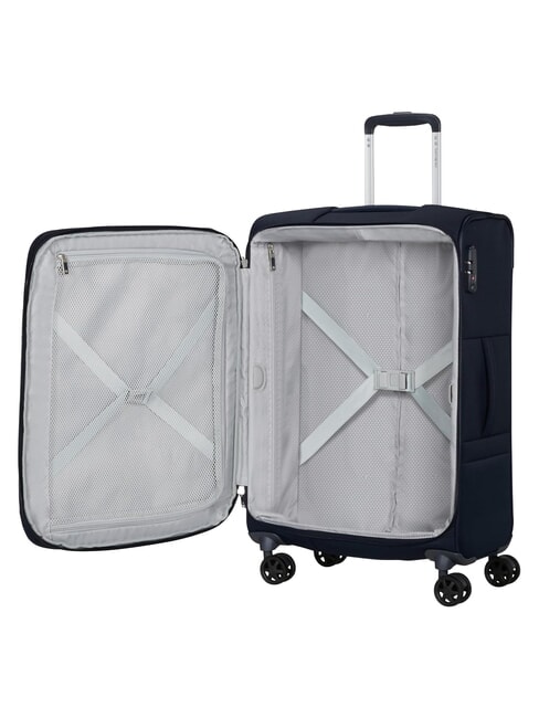 BASE BOOST Mittlerer Trolley, erweiterbar blu navy - Halbharte Trolleys