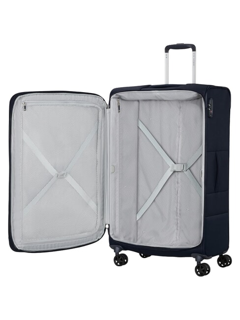 BASE BOOST Gro&szlig;er, erweiterbarer Trolley blu navy - Halbharte Trolleys