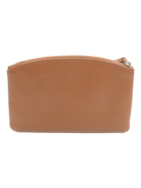 ROUNDED ENVELOPE Lederclutch Cognac - Damentaschen