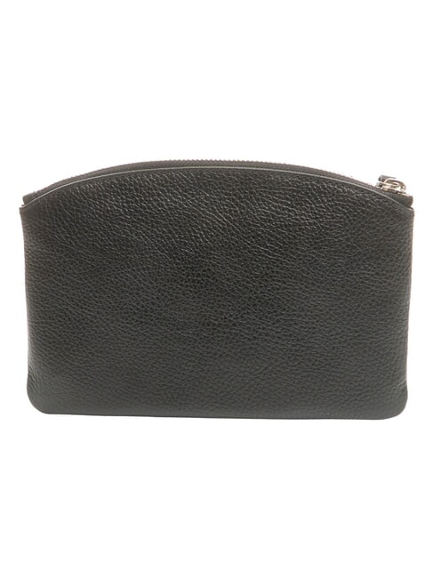 ROUNDED ENVELOPE Lederclutch Schwarz - Damentaschen