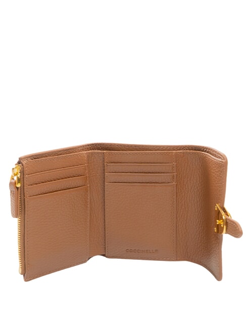 CAMPUS Kleines Lederportemonnaie Cognac - Brieftaschen Damen