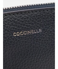 COCCINELLE ROUNDED ENVELOPE Lederclutch Mitternachtsblau - Damentaschen - 4