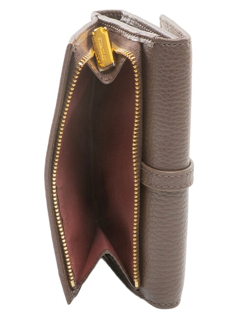 CHERRY Mittelgro&szlig;e Ledergeldb&ouml;rse Br&uuml;nette - Brieftaschen Damen