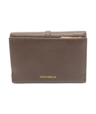 COCCINELLE CHERRY Mittelgro&szlig;e Ledergeldb&ouml;rse Br&uuml;nette - Brieftaschen Damen - 4