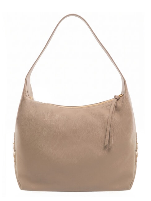 ALMADA Schultertasche, Leder warmes Taupe - Damentaschen