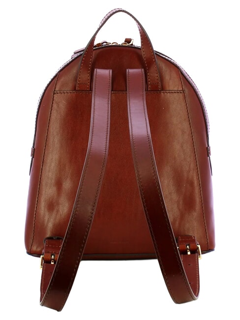 COSTANZA Lederrucksack mit Seitentasche BRAUN - Damentaschen