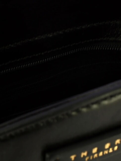 COSTANZA Mini-Schultertasche aus Leder Schwarzes Gold - Damentaschen