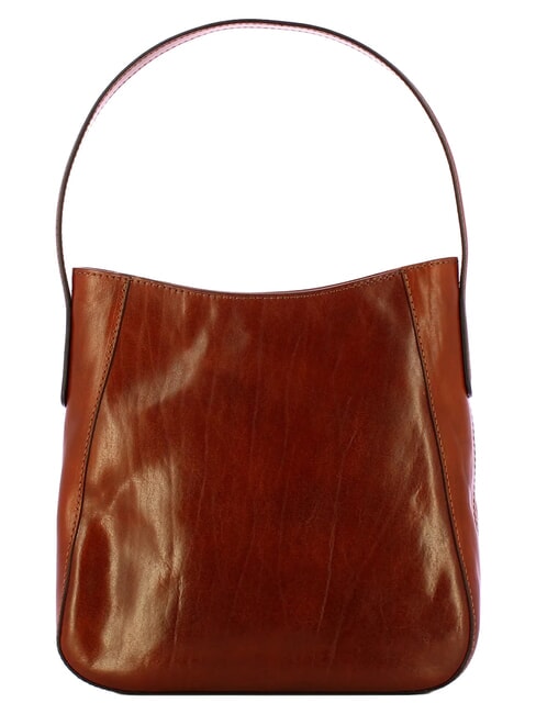 MADDALENA Hobo-Schultertasche aus Leder BRAUN - Damentaschen