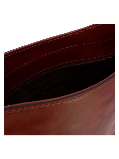 MADDALENA Hobo-Schultertasche aus Leder BRAUN - Damentaschen