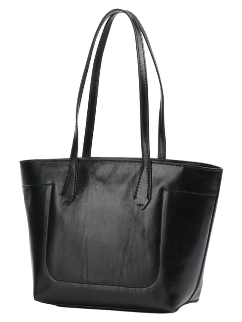 GUELFA Schultertasche aus Leder Schwarzes Gold - Damentaschen
