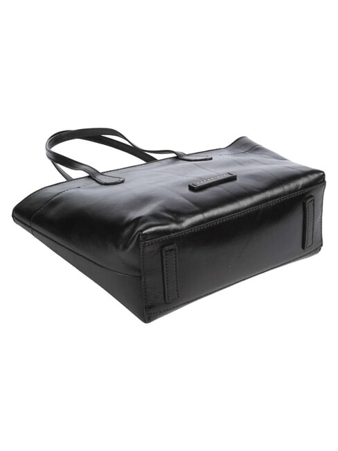 GUELFA Schultertasche aus Leder Schwarzes Gold - Damentaschen