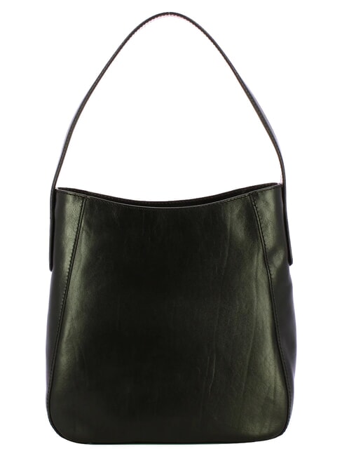 MADDALENA Hobo-Schultertasche aus Leder Schwarzes Gold - Damentaschen
