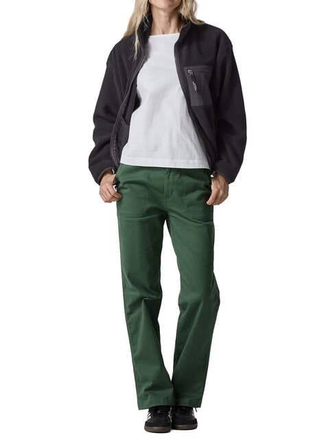 SYNCH Jacke aus recyceltem Fleece Schwarz, einfarbig - Damenjacken
