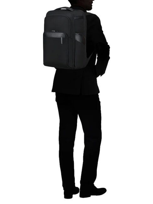 EVOSIGHT 17,3"-Laptop-Rucksack, erweiterbar SCHWARZ - PC-Rucks&auml;cke