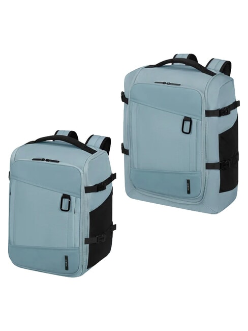 2FIT 2-in-1-Rucksack f&uuml;r unter den Sitz staubiges blau - Rucks&auml;cke f&uuml;r Schule &amp; Freizeit