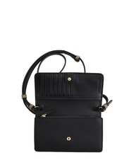 BORBONESE BIRDIE Ledergeldb&ouml;rse mit Schulterriemen schwarz / naturop - Brieftaschen Damen - 2