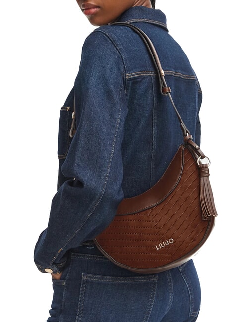 CIRRY Schultertasche im Hobo-Stil Tabak - Damentaschen