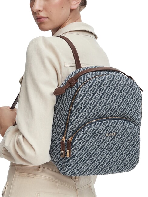 MANHATTAN Damenrucksack blauer Denim - Damentaschen