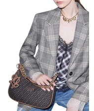 LIUJO RIDHI Jacquard Schultertasche mit Schultergurt t.moro - Damentaschen - 2