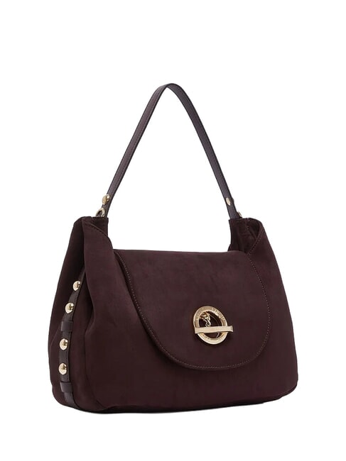 GERONA Handtasche mit Schulterriemen rote Aubergine - Damentaschen