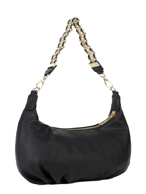 LENA Schultertasche mit Schultergurt Schwarz - Damentaschen