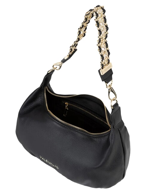 LENA Schultertasche mit Schultergurt Schwarz - Damentaschen