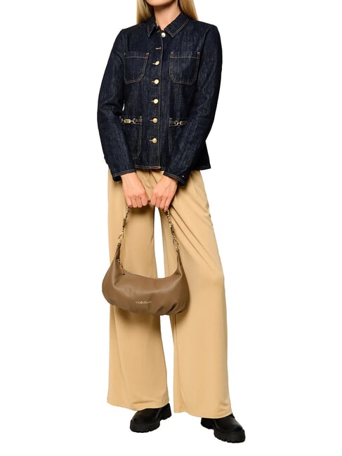 LENA Schultertasche mit Schultergurt taupe - Damentaschen