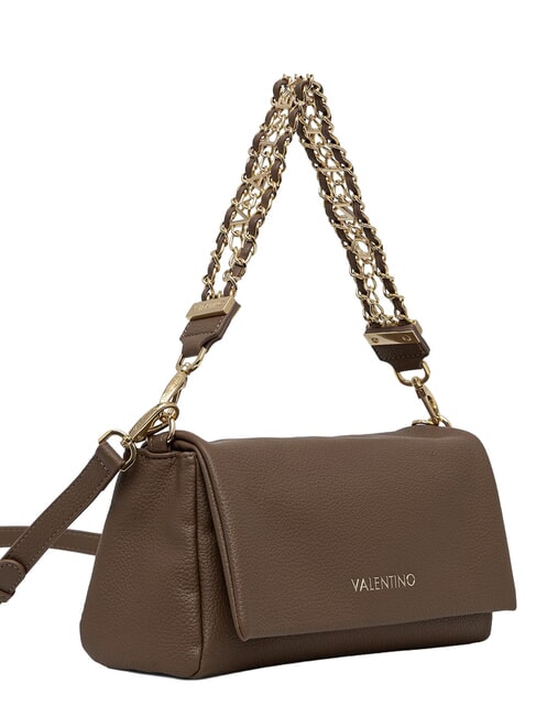 LENA Schultertasche mit Schultergurt taupe - Damentaschen