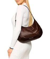 MARIO VALENTINO APOLLINE Schultertasche, Leder Kaffee" - Damentaschen - 2