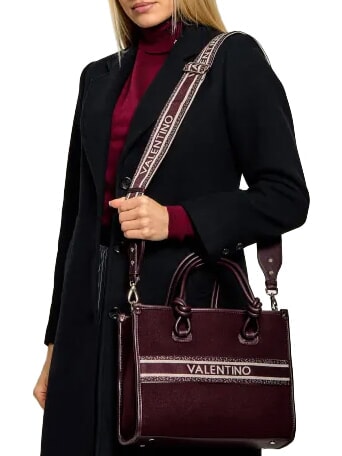 WINTER AELLA Handtasche mit Schulterriemen Bordeaux - Damentaschen
