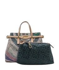 GATTINONI PLANETARIUM Handtasche mit Schulterriemen und Clutch Aquarell/Beige - Damentaschen - 6