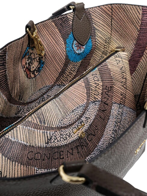 PLANETARIUM Doppelseitiger Shopper Wildgr&uuml;n/Milit&auml;rgr&uuml;n - Damentaschen