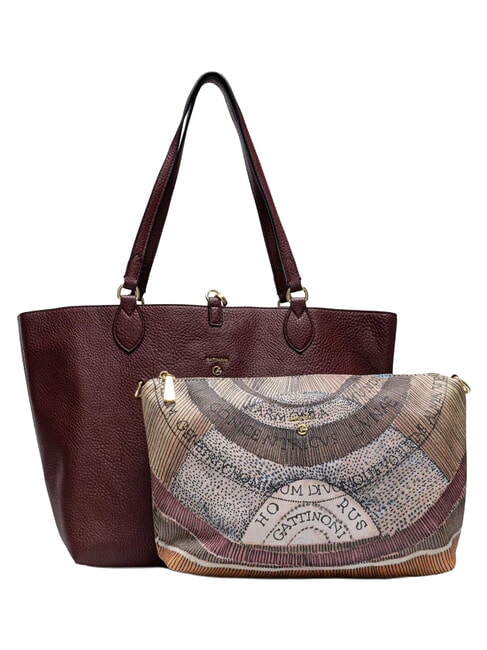 PLANETARIUM Doppelseitiger Shopper wilde/burgunder - Damentaschen