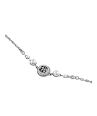 GUESS TINY PEARLY Halskette mit zentralem Anh&auml;nger mit G-Logo SILBER - Halsketten - 2