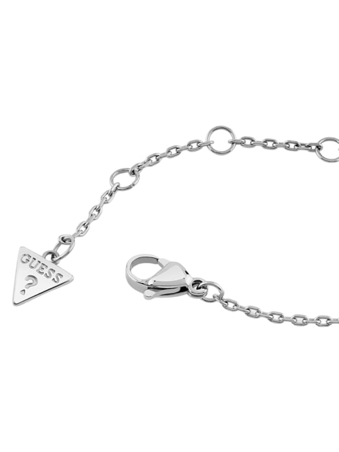 TINY PEARLY Halskette mit zentralem Anh&auml;nger mit G-Logo SILBER - Halsketten