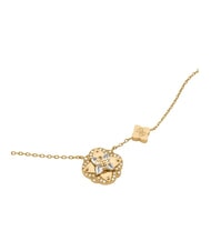 GUESS WILD FLOWER Halskette mit zentralem herzf&ouml;rmigen Anh&auml;nger gelbes Gold - Halsketten - 2