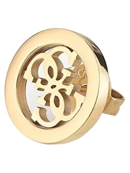 STUDS PARTY Ohrstecker mit 4G-Logo gelbes Gold - Ohrringe