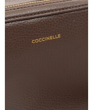 COCCINELLE ALPHA Kleine Schultertasche aus Leder Br&uuml;nette - Damentaschen - 4