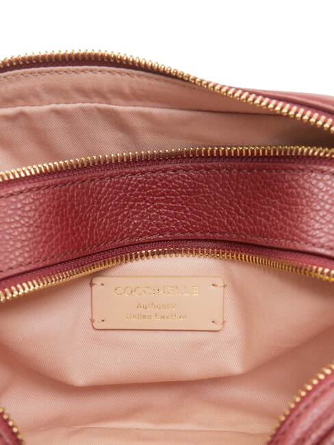 ALPHA Kleine Schultertasche aus Leder Johannisbeere - Damentaschen