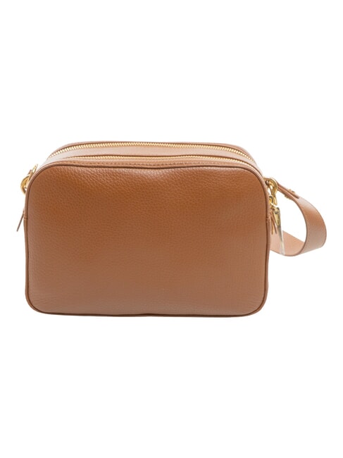 ALPHA Kleine Schultertasche aus Leder Cognac - Damentaschen