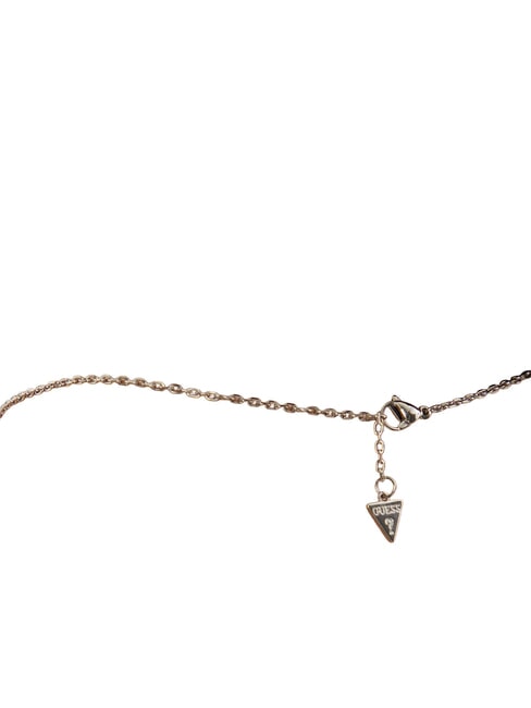 STYLISH GUESS Halskette, m&uuml;nzf&ouml;rmig mit Logo SILBER - Halsketten