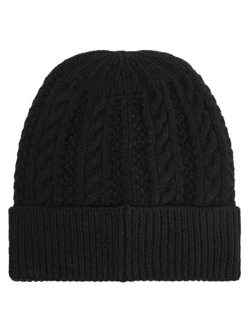 FRANCES KNITTED Strickm&uuml;tze mit B&uuml;ndchen SCHWARZ - M&uuml;tzen/H&uuml;te