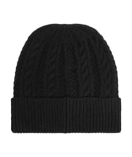 GUESS FRANCES KNITTED Strickm&uuml;tze mit B&uuml;ndchen SCHWARZ - M&uuml;tzen/H&uuml;te - 2