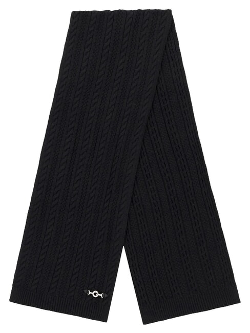 FRANCES KNITTED Schal mit Flechtmuster SCHWARZ - Schals